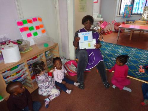 learning at Rehoboth day nursery, Deptford, London