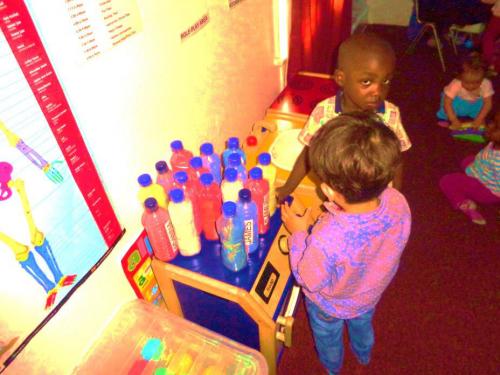 Painting at Rehoboth day nursery, Deptford, London