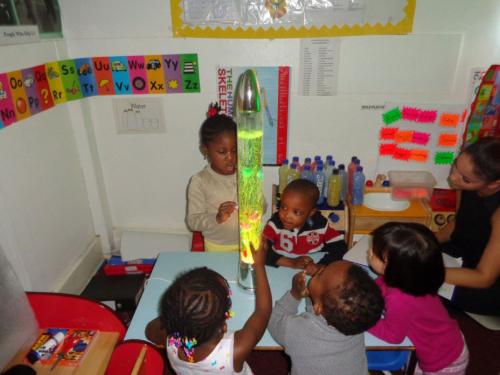Learning at Rehoboth day nursery, Deptford, London
